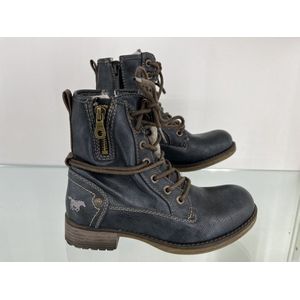 Mustang veterboot - blauw metalic - Maat 33 vrouw