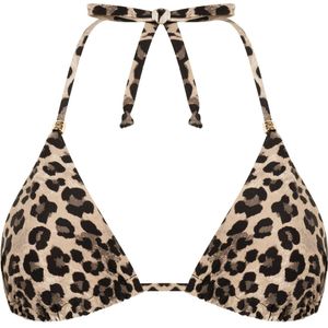 Hunkemöller - Animalia - Triangelbikinitop - Bruin
