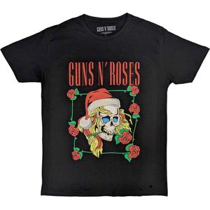 Guns N' Roses - Holiday Skull Heren T-shirt - 2XL - Zwart