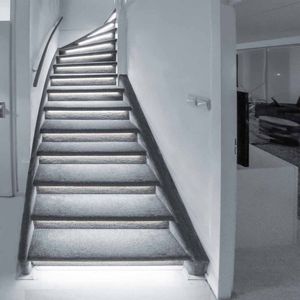 LED's Light Complete LED Trapverlichting set met sensor en profielen - Automatisch aan en uit - 15 treden - Koud wit