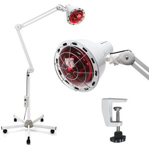 Infraroodlamp voor fysiotherapie en thermotherapie - 275 W, pijnverlichting, doorbloeding, flexibele sokkel