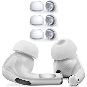 Siliconen dopjes geschikt voor Apple AirPods Pro - Vervangende Siliconen Oordopjes - Wit - Medium - 3 paar - Frisse dopjes voor jouw AirPods Pro - CHPN