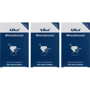 Alka - Mineralenzout - Basisch Badzout - 3 x Reisverpakking 5*50g - pH 8,5