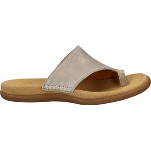 Gabor - Teenslipper - Goud - Suède - Anatomisch Voetbed