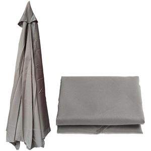 Vervangende parasolkap voor de tuin (2,3 m) Vervangende parasolkop voor 8 armen, vervangende canvas parasolhoes, voor terras/tuin/zwembad/zwevende parasol