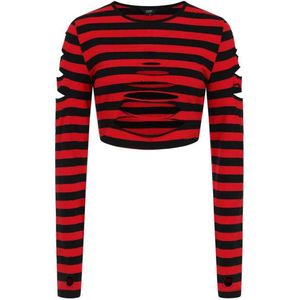 Banned - CHANTREA Crop top - XS - Rood