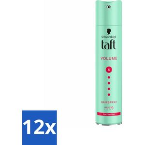Taft - Volume 5 - Haarspray - Volumineuze hold - 250 ml - Voordeelverpakking - 12 stuks