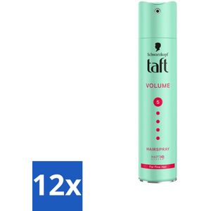Taft - Volume 5 - Haarspray - Volumineuze hold - 250 ml - Voordeelverpakking - 12 stuks