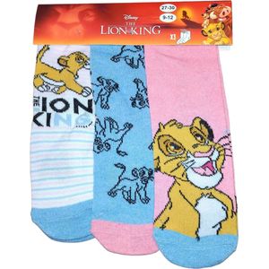 Lion King - sokken The Lion King - meisjes - 3 paar - maat 23/26
