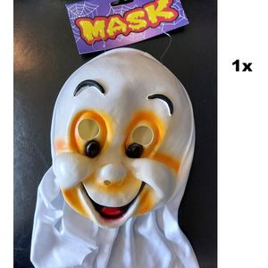 Masker Spook Casper oranje - Kids - Griezel spookje halloween thema feest party feest