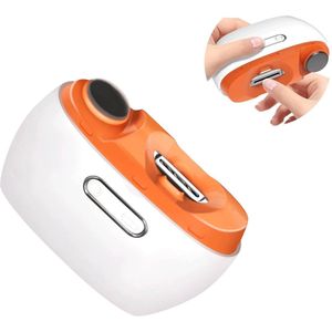 Elektrische nagelknipper - Automatische nagelknipper en polijstmachine 2-in-1 - Draagbare elektrische nagelknipper - Met opbergruimte voor nagelknippers - LED-lampje - Oplaadbaar via USB - Veilige nageltrimmer - Geschikt voor baby's, ouderen en volwa