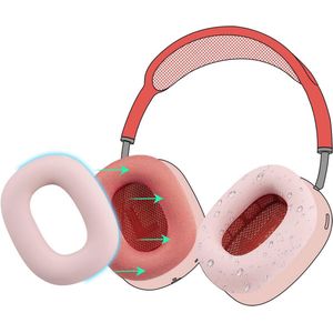 Siliconen oorkussens beschermhoes voor AirPods Max - Zweetbestendig, Wasbaar en Duurzaam - Roze