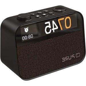 Digitale DAB+/FM-wekkerradio voor slaapkamer en kantoor - Bluetooth en witte ruis - slaaphulp en lichtwekker - nachtlampje en alarm - dimbaar display.