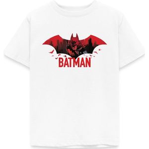Batman Met Vleermuizen En Rood Batman-Logo T-Shirt Kinderen