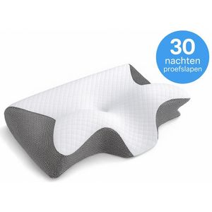 ZenRest - Ergonomisch Vlinderkussen - Traagschuim Hoofdkussen - Anti-Snurk - CPAP Vriendelijk