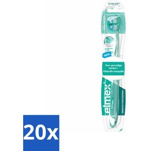 20 x Elmex - Tandenborstel - Sensitive Professional Extra Zacht - Voor Gevoelige Tanden - 1 tandenborstel -