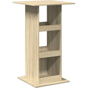 vidaXL Bartafel met opbergruimte 60x60x102 cm hout sonoma eikenkleurig - Bartafel - Bartafels - Statafel - Statafeltje