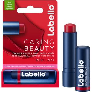 Labello Lippenbalsem Caring Beauty Red - 24 x 5.5 ml - Voordeelverpakking