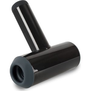 Rebel – Vibrerende Aftrek Masturbator met Handvat USB Oplaadbaar – 21.3 cm – Zwart
