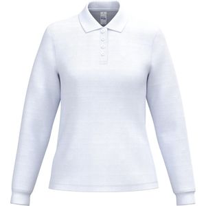 iDeal Basic Brand Dames piquépolo LSL IB223 - Ideal White - S