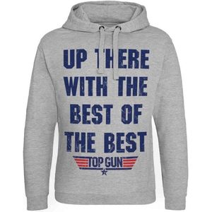 Top Gun Hoodie/trui -M- Up There With The Best Of The Best Grijs