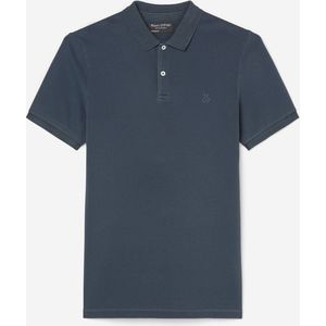 Marc O'Polo shaped fit polo - heren poloshirt - donkerblauw - Maat: XL