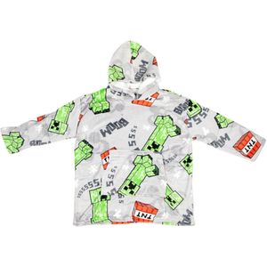 Minecraft Hoodie Fleece Deken, Boom! - Volwassen (One Size) - Polyester
