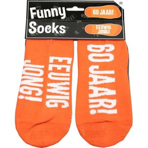 Sokken - Funny socks - 60 jaar! Eeuwig jong!