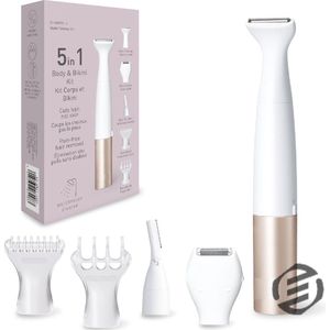 Equivera Ladyshaves voor Vrouwen - Trimmer voor Vrouwen - Scheerapparaat Vrouw - Ontharingsapparaat - Bikinilijn - Oksels - Benen