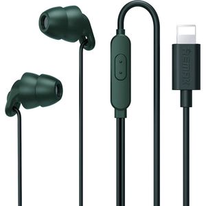DrPhone SilencePro - Comfortabele Lightning - In-Ear Oordoppen met Passieve Ruisonderdrukking en Kristalhelder Geluid – Groen