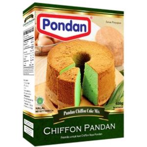 Pondan® | 1x400gr | Cakemix Pandan Chiffon | Halal | Indonesische cake | Groene cake