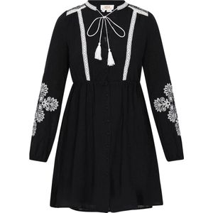 usha FESTIVAL Blousejurk 'Spring Summer'  zwart / wit