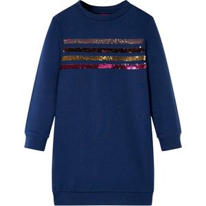 vidaXL - Kinderjurk - 104 - marineblauw