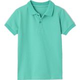 Poloshirt - Korte Mouwen - Blauw - Piqu?tricot - Borduursel Haai