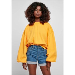 Urban Classics - Oversized Triangle magicmango Crewneck sweater/trui - XS/S - Geel