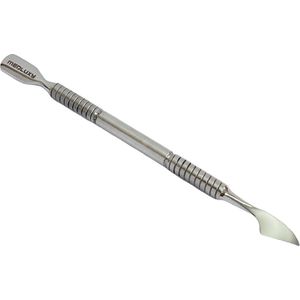 MEDLUXY® Pro - Bokkepootje en Nagelriemmesje - 13 cm (cuticle pusher & Cleaner, Nagelriemduwer met Nagelriemverwijderaar) [PN-0501]