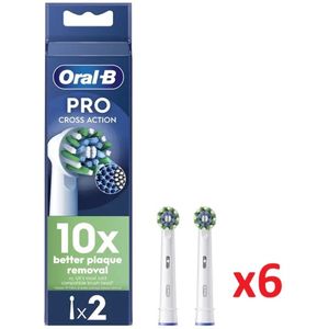 Oral B opzetborstels 12 stuks (2x6) Cross Action