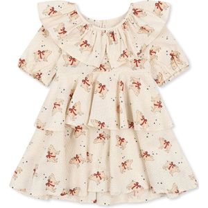 Konges Sløjd - Noelly - Jurk - Marzipan - 100% Biologisch Katoenen Seersucker