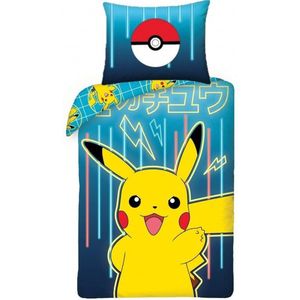 Pokémon Dekbedovertrek, Pokeball - Eenpersoons - 140 x 200 + 65 x 65 cm - Katoen