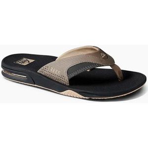 Reef - Fanning - Slipper - Fossil/Raven - Nubuckleer - Polyester Voering