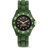 Colori Kidz 5 CLK059 Kinderhorloge met Vliegtuig - Siliconen Band - Ø 27 mm - 20 mm Wijzerplaat - Groen