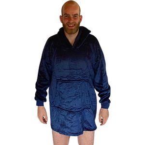 THUISTRUI - Warme trui - fleece deken - blauw
