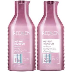 Redken Volume Injection Shampoo 300ml + Conditioner 300ml - Voordeelverpakking
