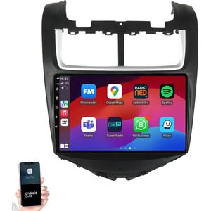 Geschikt voor Chevrolet Aveo 2011-2017 | 9"" Android 14.0 Autoradio | Apple CarPlay & Android Auto | 2GB RAM & 32GB opslag | Draadloze verbinding | HD Touchscreen | FM, AM, DAB+ Radio | Bluetooth handsfree bellen Verhoog de technologie in je