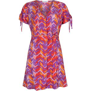 Lofty Manner Jurk Dress Karsina Pe24 Multi Rainbow Print Dames Maat - XS