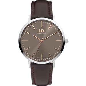 Danish Design IQ18Q1159 horloge heren - bruin - edelstaal