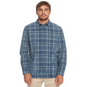 Quiksilver Oakenhead Overhemd Met Lange Mouwen Blauw M Man