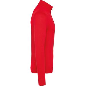 Pullover/Cardigan Heren L Kariban Rolkraag Lange mouw Red 50% Katoen, 50% Acryl