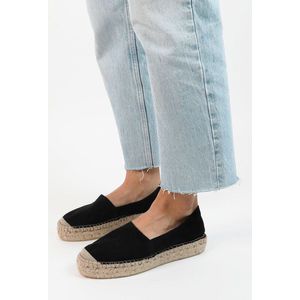 Sacha Suède Espadrilles Zwart