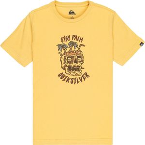 Quiksilver Ev Stay Palm T-shirt Met Korte Mouwen Geel 14 Years Jongens